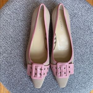 Burberry canvas flats